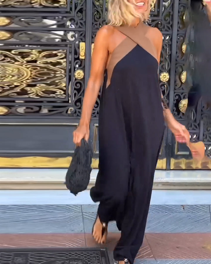Séliane™ | Robe dos-nu croisé en polyester haute densité
