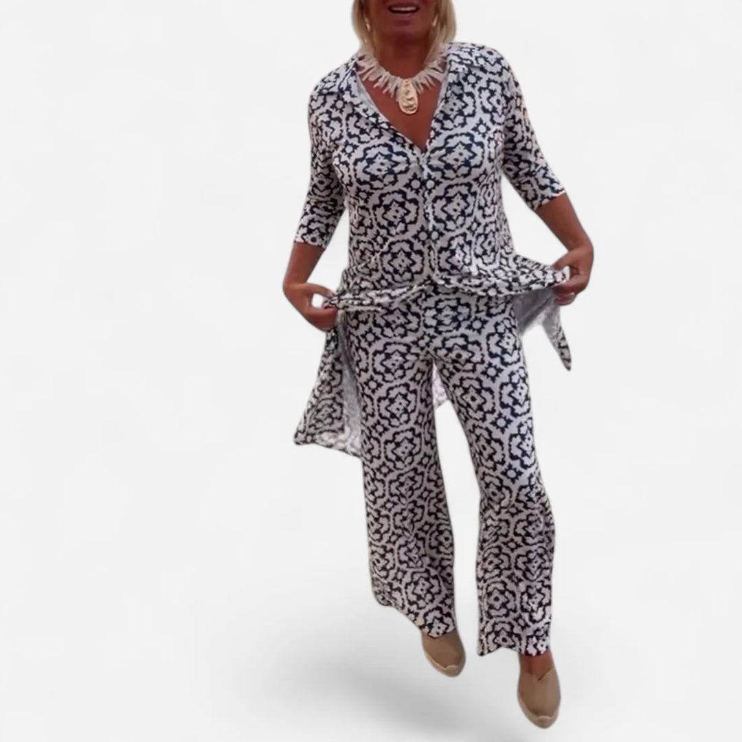 Solangea™ | Ensemble fluide à motifs géométriques
