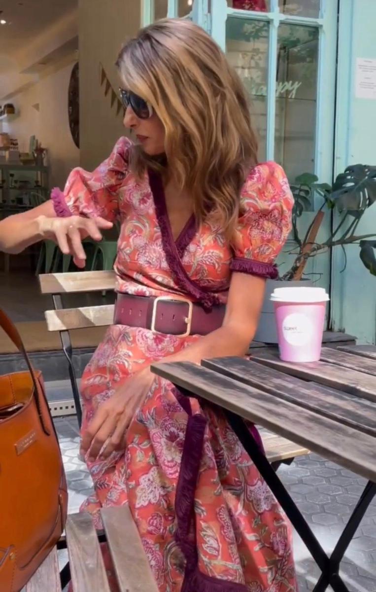 Séraphine™ | Robe maxi fluide en satin rosé