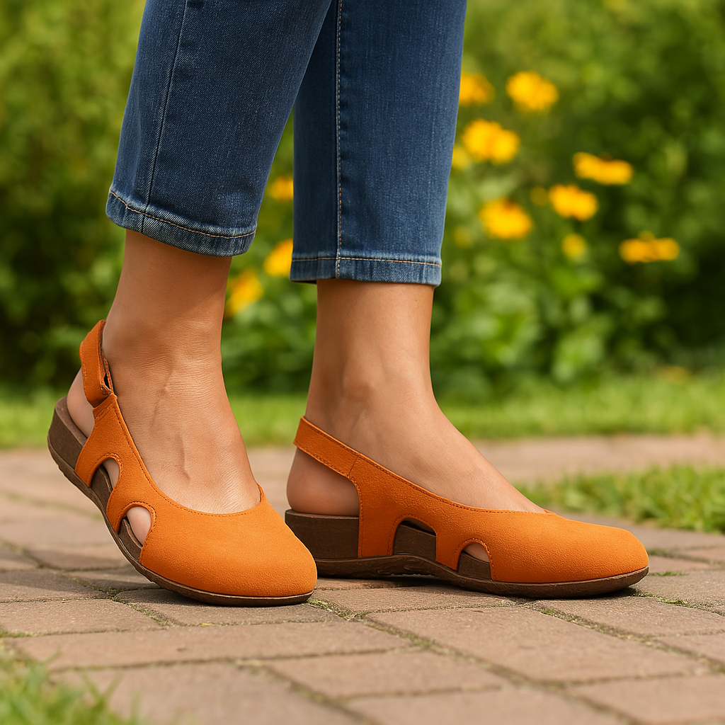 Solène™ | Sandales en PU à effet miroir