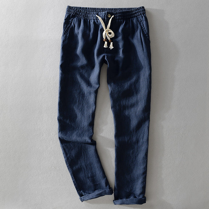 Théodore™ | Pantalon en lin lavé coupe décontractée