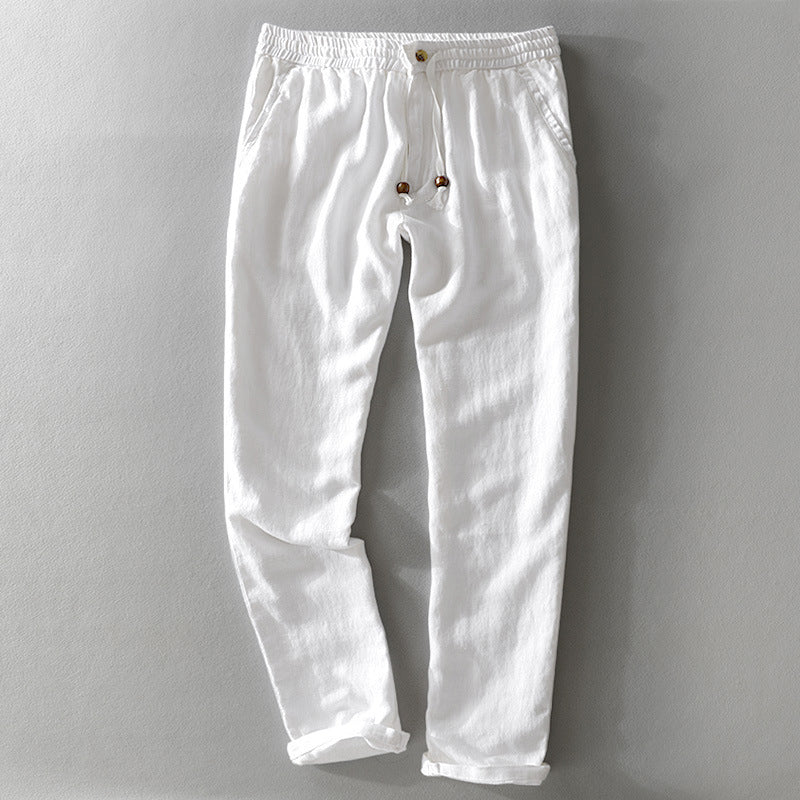 Théodore™ | Pantalon en lin lavé coupe décontractée