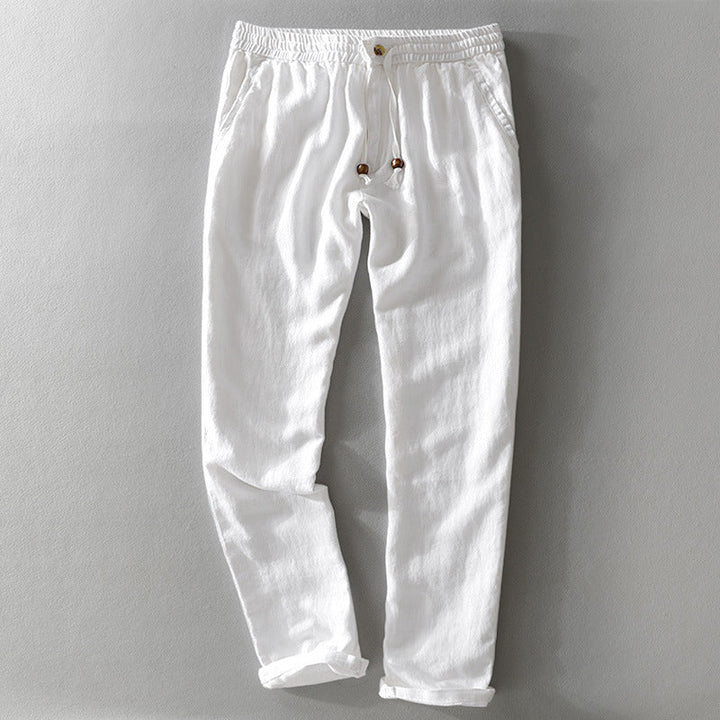 Théodore™ | Pantalon en lin lavé coupe décontractée