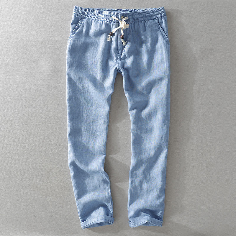 Théodore™ | Pantalon en lin lavé coupe décontractée