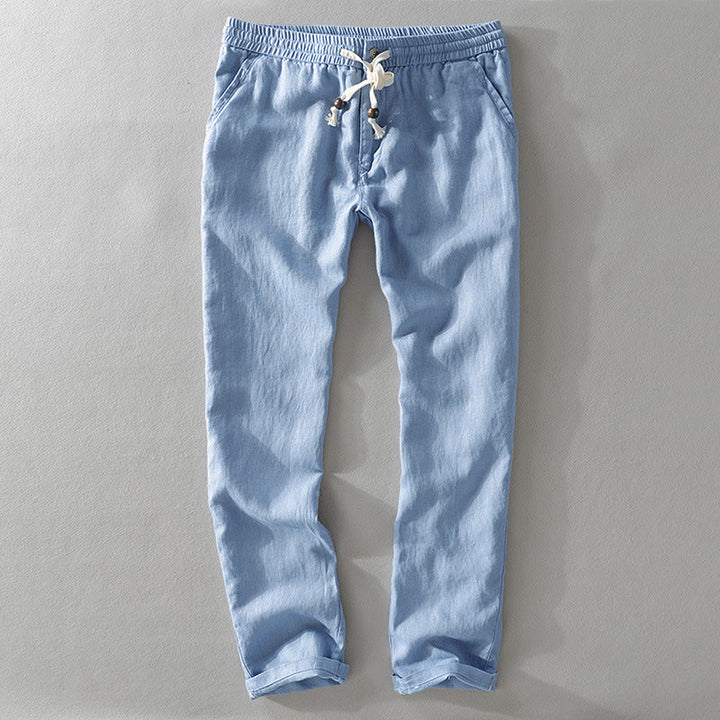 Théodore™ | Pantalon en lin lavé coupe décontractée