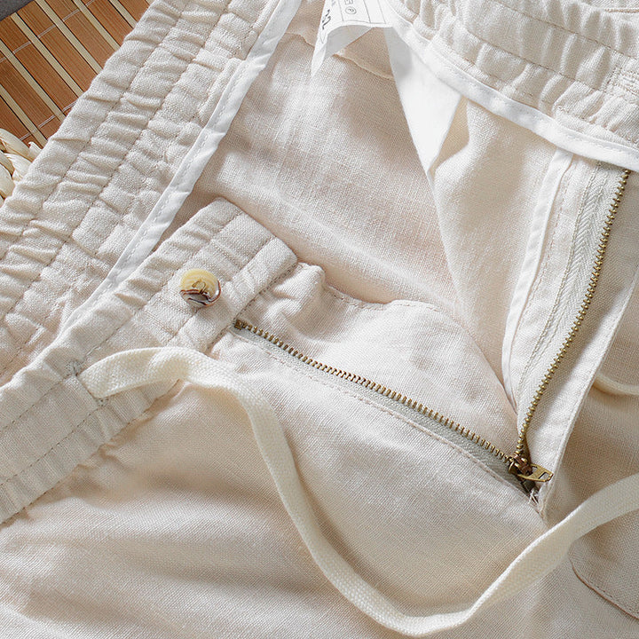 Théodore™ | Pantalon en lin lavé coupe décontractée
