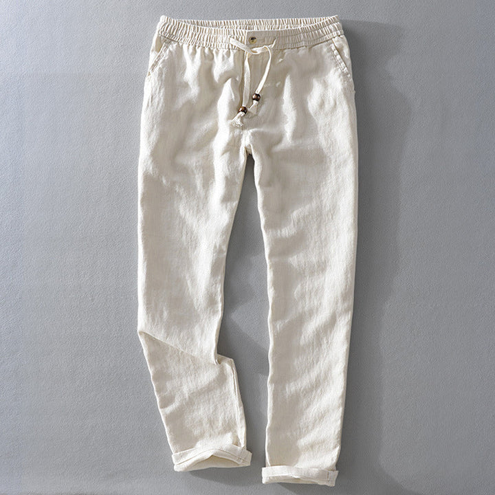 Théodore™ | Pantalon en lin lavé coupe décontractée