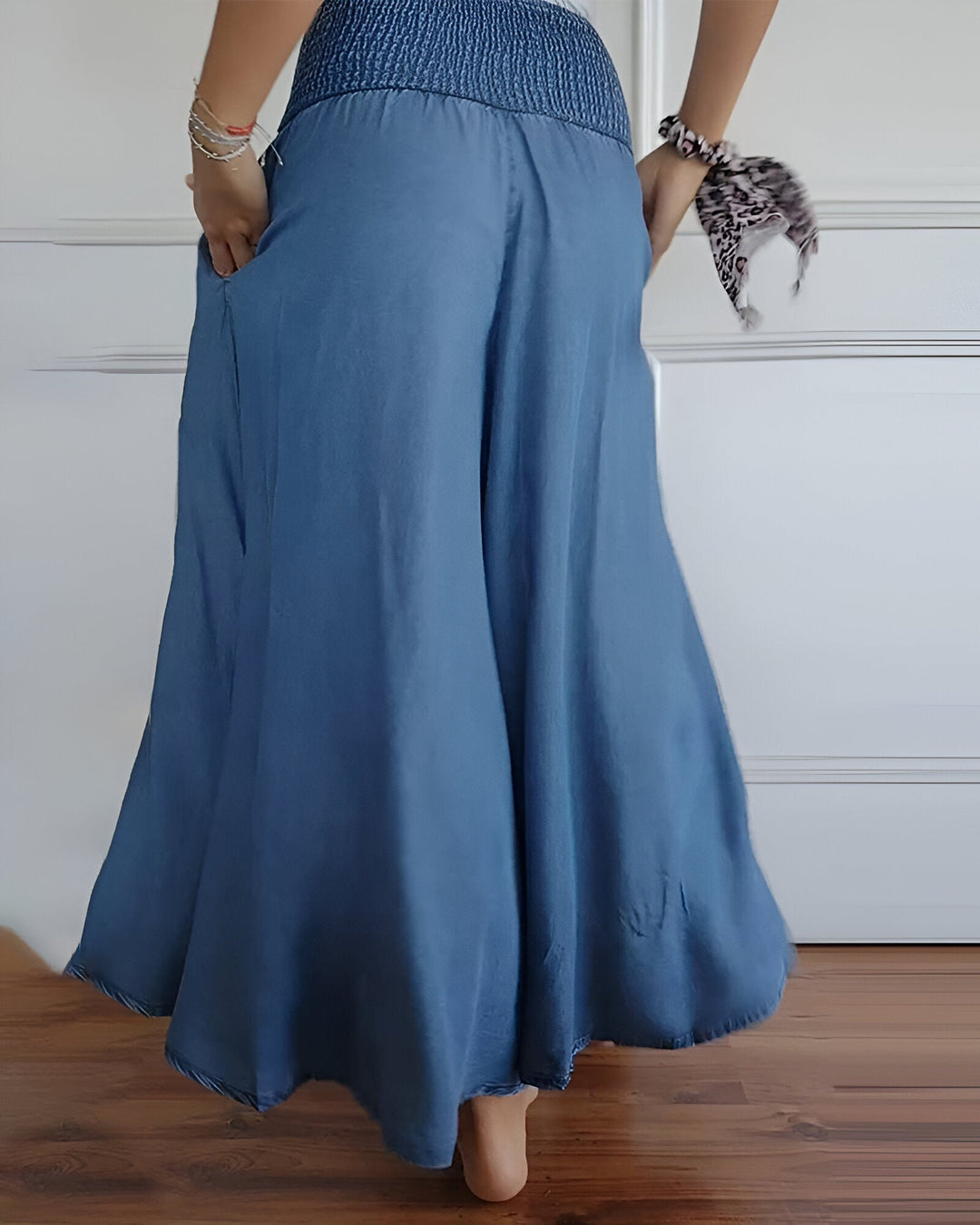 Mésandrine™ | Pantalon-jupe ample en denim léger