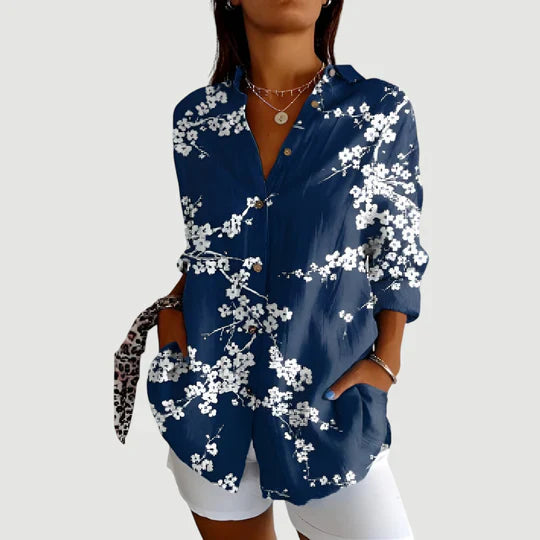 Mireiane™ | Blouse fluide à motif artistique